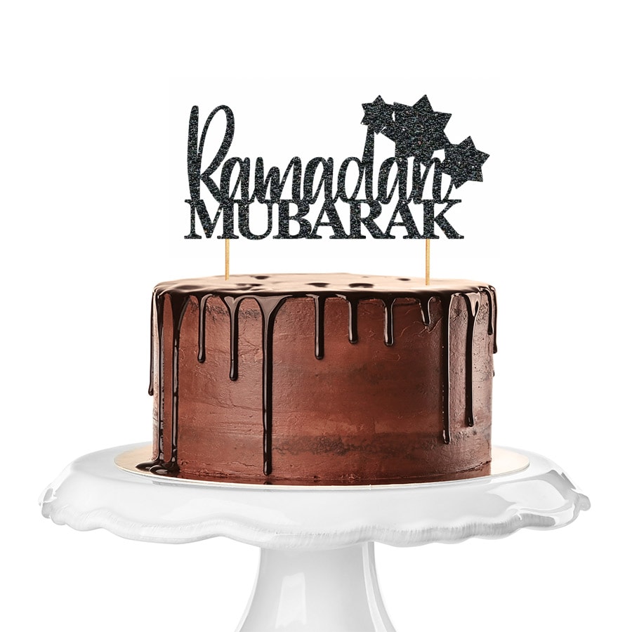Ramadan Mubarak Cake Topper Deko in Wunschfarbe Ramadan Deko